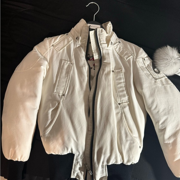 Moose knuckle shearling bomber jacket. - Picture 2 of 10